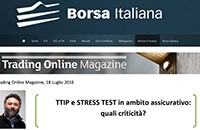 TTIP e STRESS TEST in ambito assicurativo: quali criticità?