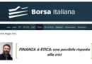 Finanza & Etica: una possibile risposta alla crisi